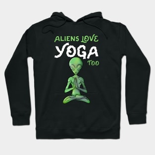 Cute Yoga Alien Hoodie